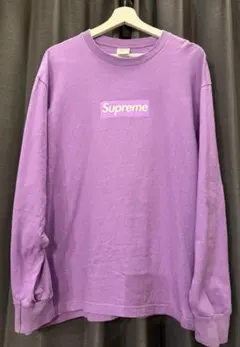 人気 シュプリーム ボックスロゴ ロンT L 緑 ライトパイン Box Logo 