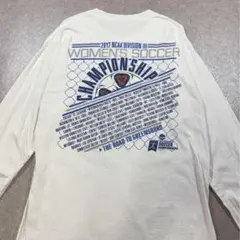 バックプリント NCAA サッカー ロンT Champion 古着