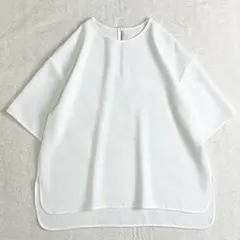 j. ジェイドット 半袖 オクタダブルクロスサックブラウス L - メルカリ