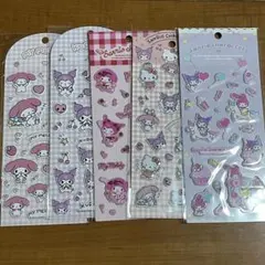 【正規品】サンリオ　マイメロ　クロミ　ぷっくりシール　まとめ売り