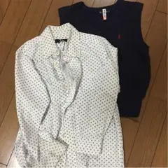 ラルフローレン セーターとシップス シャツのセット110と130