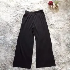 【UNIQLO】 ユニクロ (S) プリーツストレートパンツ リラックス