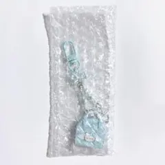 サンリオ キティ ミニチュアキルト キーホルダー バッグ ブルー 水色