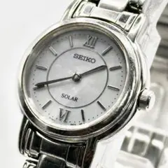 稼働 SEIKO SOLAR レディース 腕時計 シェル文字盤 セイコーのサムネイル