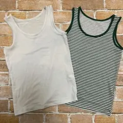 UNIQLO KIDS AIRism タンクトップ 2枚セット 110のサムネイル