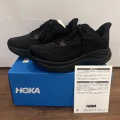 試着のみ☆HOKA クリフトン　スニーカー ブラック24.5cmのサムネイル