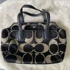 COACH ブラック/グレーベージュ バッグ