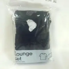 新品！GU コットンカラーラウンジセット 半袖 キャット ネイビーXLサイズのサムネイル