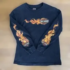 ハーレー　ロンT ピエロ　両袖フレイムス ハーレー ロンT ピエロ 両袖フレイムス