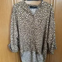 AZUL レオパード柄シャツ