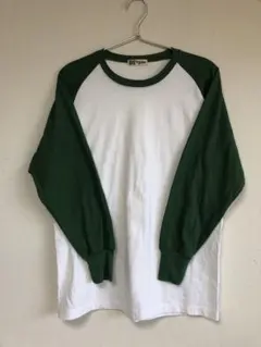 【美品】B.V.D. Body Gear ラグラン Tシャツ M グリーン 古着