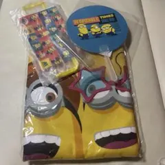 ミニオン　バスタオル・ポーチ・うちわ