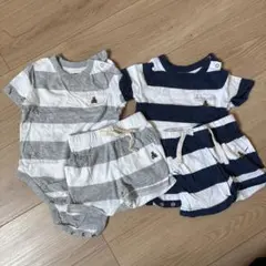 baby GAP ボーダー柄 ベビー服セット 6-12ヶ月