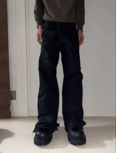 鸦片 - 蜡涂层 宽大 马车式 牛仔布 y2k