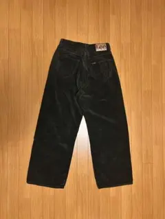 Lee ダークグリーン コーデュロイ ワイドパンツ