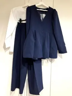 KOBE LETTUCE 神戸レタス セレモニー ペプラムジャケット ネイビー