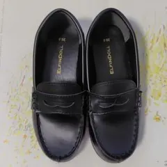 ELFINDOLL ブラックローファー 20.0cm