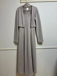 ココディール　裏起毛コンパクトカーデ×キャミワンピース