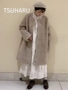 カタログ掲載 サマンサモスモス THUHARU ウール ボアコート