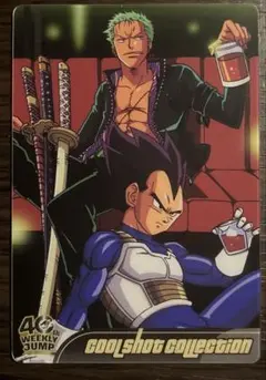 ドラゴンボール ワンピース 40周年 ウエハース森永 ゾロ ベジータ
