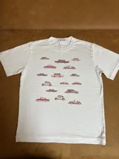 ファミリア 車のイラスト Tシャツ 白130