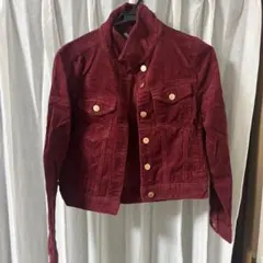 バーガンディ コーデュロイ ジャケット