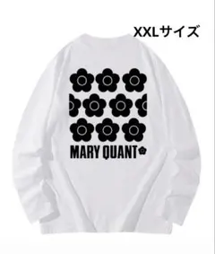 MARY QUANT ★長袖★Tシャツ★ロンT★ホワイト★XXLサイズ★
