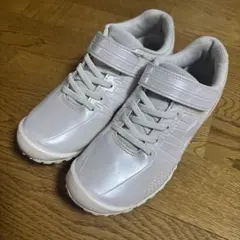 キッズ スニーカー ホワイト ガチ強　22.5