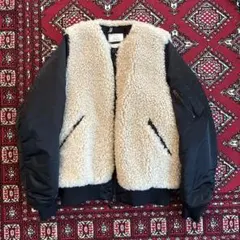 HYKE FAUX SHEARLING MA-1 サイズ3