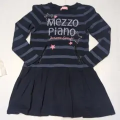 140★メゾピアノ★ロゴ刺繍！切り替えワンピース★