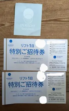 グランデコ　リフト券 2025年最新】リフト券 グランデコの人気アイテム - メルカリ