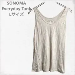 SONOMA Everyday Tank Lサイズ タンクトップ　アイボリー