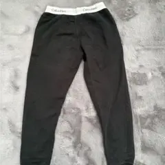 Calvin Klein ブラック ジョガーパンツ スウェットパンツ