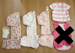 女の子 冬 パジャマ ベスト ソックス 100cm