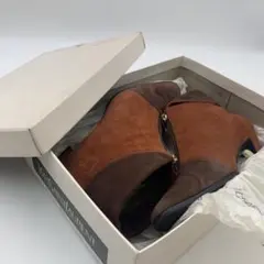 YVES SAINT LAURENT スエード フロントジップ ブーツ 23cmのサムネイル