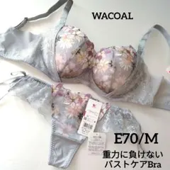 【新品】ワコール《重力に負けないバストケアBra》E70/M