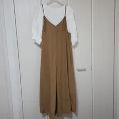 Dickies　キャミサロペットパンツ 編み込みストラップ