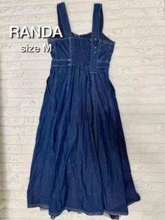 RANDA デニム サロペット ワンピース Mサイズのサムネイル