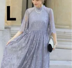 【最終値下】Dorry Doll 袖付き総レースワンピースドレス　L