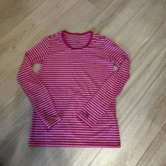 ノースフェイス　ロンT 長袖カットソー　薄手　ピンク　S