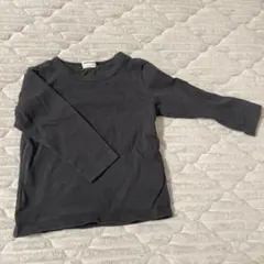 ブラック 長袖Tシャツ 90サイズ 黒無地