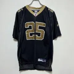 リーボックNFLニューオーリンズ・セインツ　ゲームシャツ#25 レジー・ブッシュ