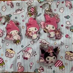 マイメロディ・クロミ アクリルキーホルダー 4個セット