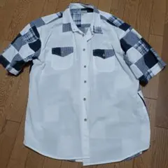 SPLENDID SATISFACTION パッチワーク 半袖シャツ 4Lのサムネイル
