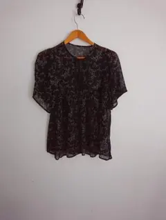 AZUL BY MOUSSY シースルー花柄シャツ