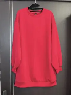 SHEIN メンズ　トップス　バックプリント レッド sizeL