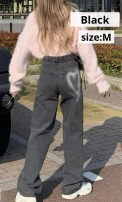 GRL ハートポイントデニムパンツ gn177