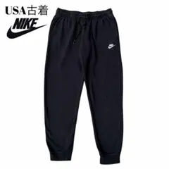 00s USA古着 NIKEナイキ スウェットパンツ 黒 M ジョガーパンツ