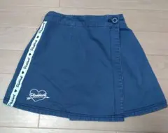 リバーシブルのラップスカート