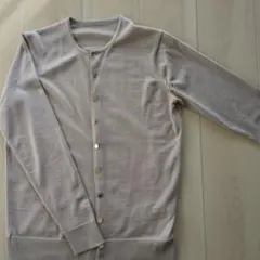 ドゥーズィエムクラス　クルーネック カーディガン ベージュ